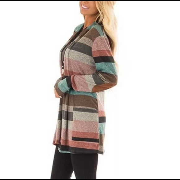 Multicolored Long Cardigan! Size small-medium - Picture 6 of 7